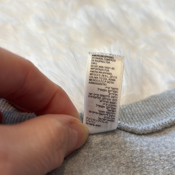 Maroon 5 Gray Sweatshirt California Fleece by American Apparel Size Small - Picture 4 of 8